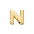 آویز زنانه طلا ۱۸ عیار حرف N رزنتال