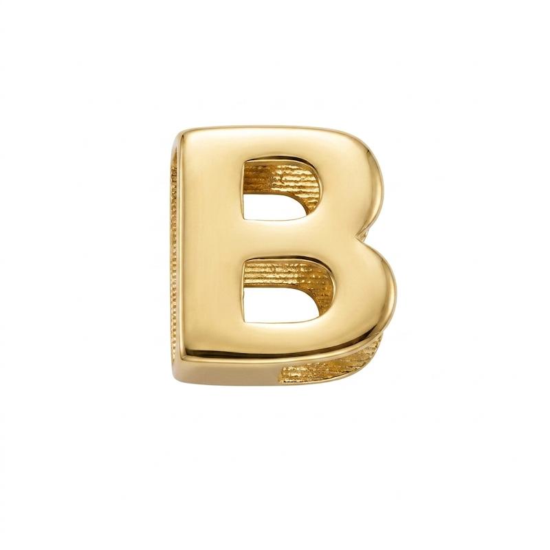 آویز زنانه طلا ۱۸ عیار حرفB رزنتال