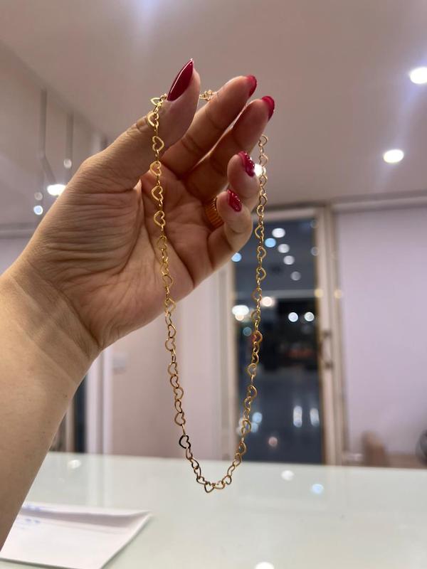 گردنبند زنانه طلا ۱۸ عیار گردنبند قلبی گالری طلا کیانا کاوسی