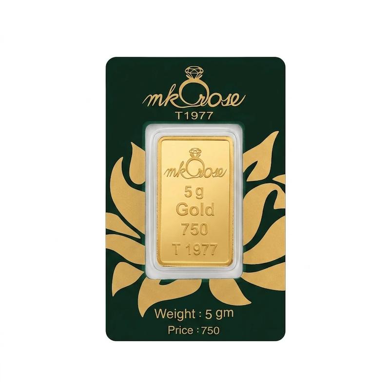 شمش طلا ۱۸ عیار شمش مستر رز گالری سها