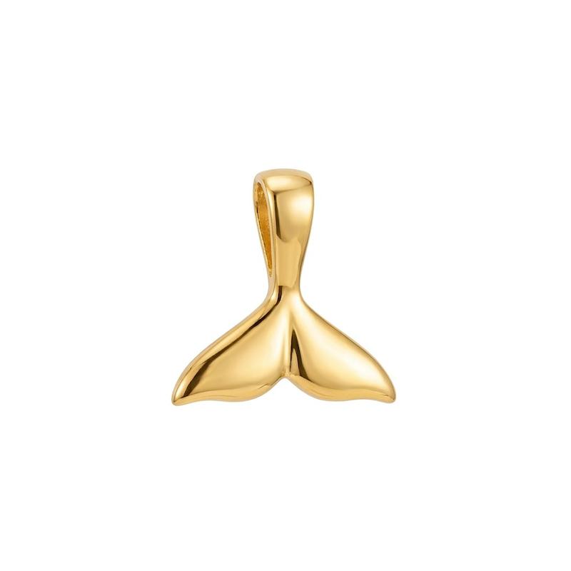 آویز زنانه طلا ۱۸ عیار آویز تک (بدون زنجیر) دم وال گالری طلا کیانا کاوسی