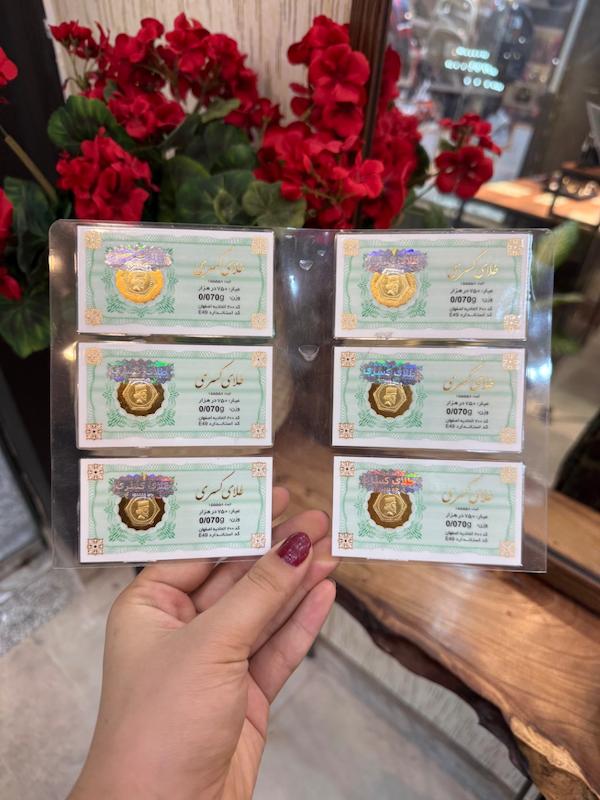سکه طلا ۱۸ عیار سکه پارسیان کسری طلای حسامی