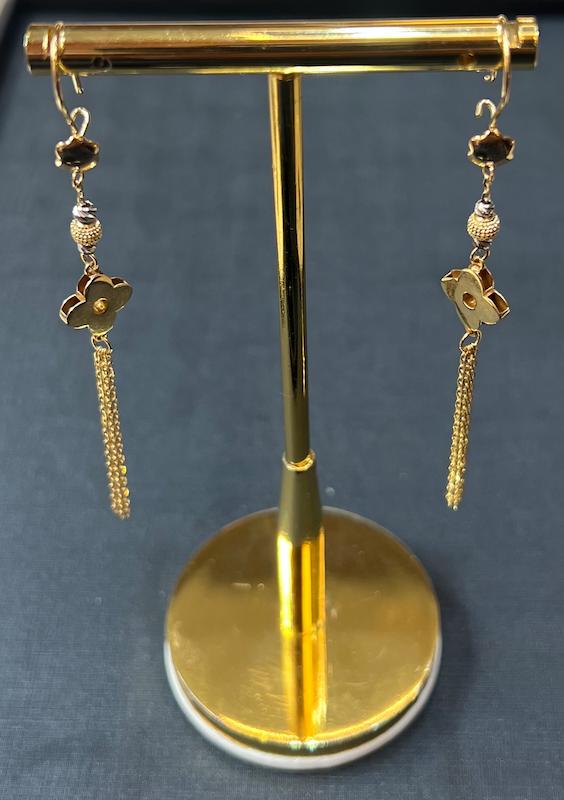 گوشواره طلا ۱۸ عیار گوشواره گالری طلای تاج