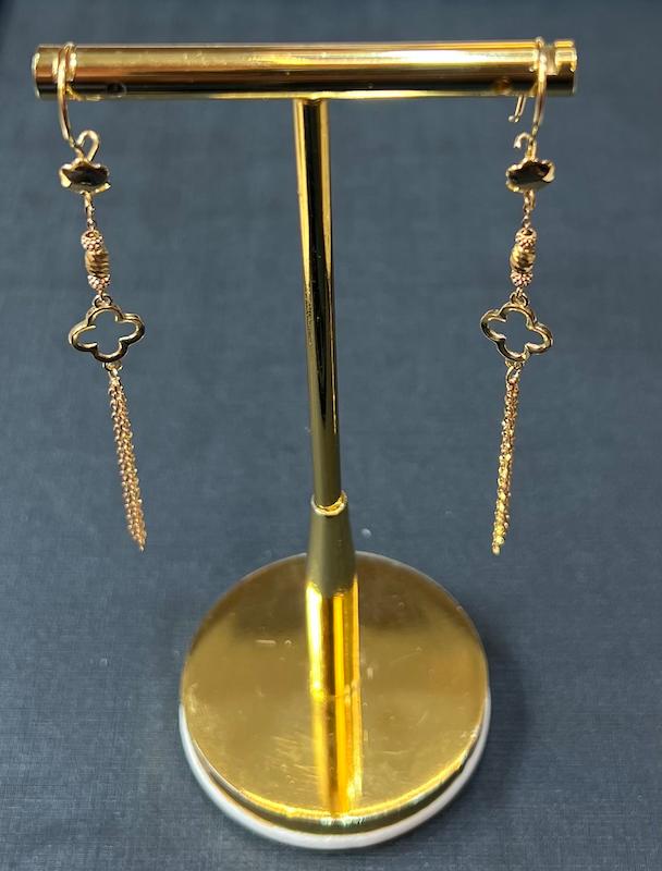 گوشواره طلا ۱۸ عیار گوشواره گالری طلای تاج