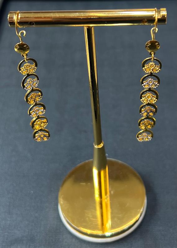 گوشواره طلا ۱۸ عیار گوشواره گالری طلای تاج