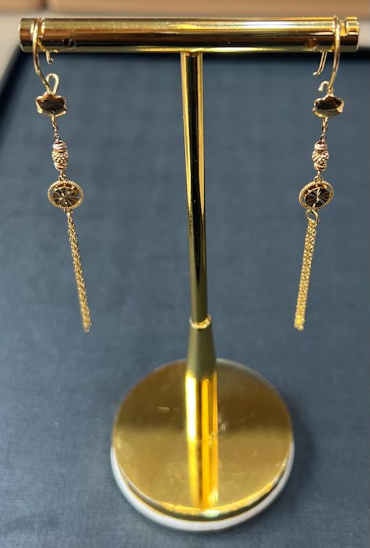 گوشواره طلا ۱۸ عیار گوشواره گالری طلای تاج