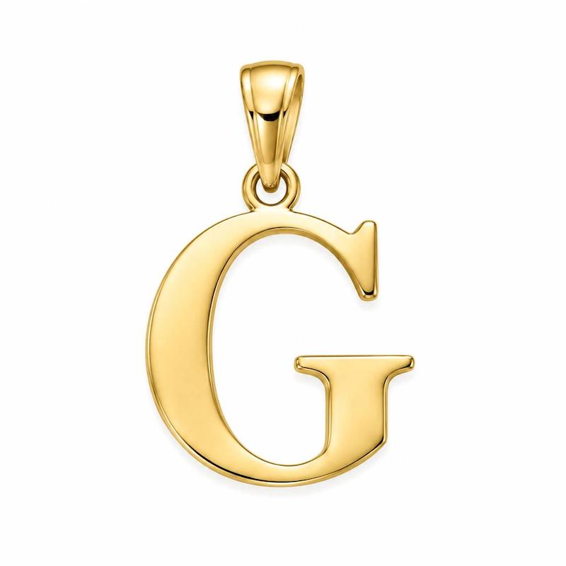 آویز طلا ۱۸ عیار مدل حرف g مناسب هدیه و کم اجرت اپال گلدگالری