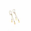 گوشواره زنانه طلا ۱۸ عیار گوشواره طلا آویز اشک 1.570 گرم طلای شیکادو طلای شیکادو