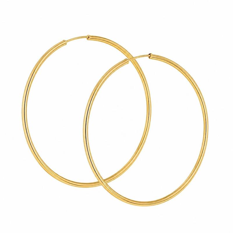 گوشواره زنانه طلا ۱۸ عیار حلقه ای گالری رخساره