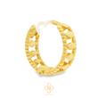 گوشواره طلا ۱۸ عیار هوپ لوزی مندی گلد