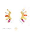 گوشواره طلا ۱۸ عیار تلالو توناژ گرم مندی گلد