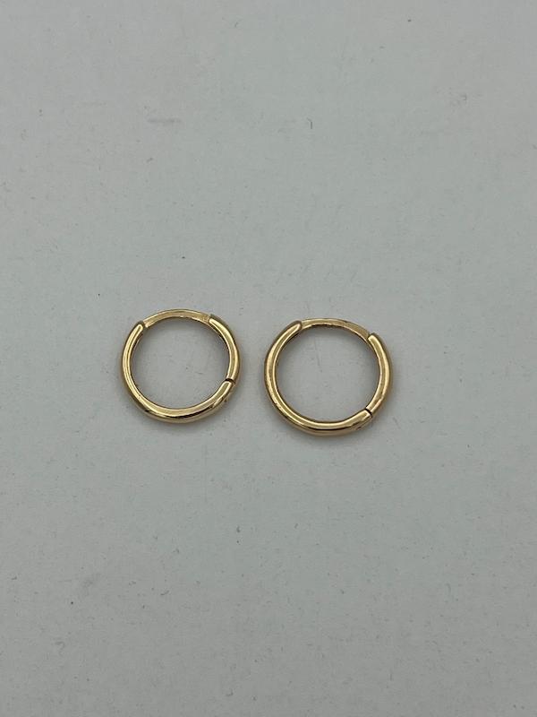 گوشواره زنانه طلا ۱۸ عیار گوشواره حلقه ای سیِلو گلد