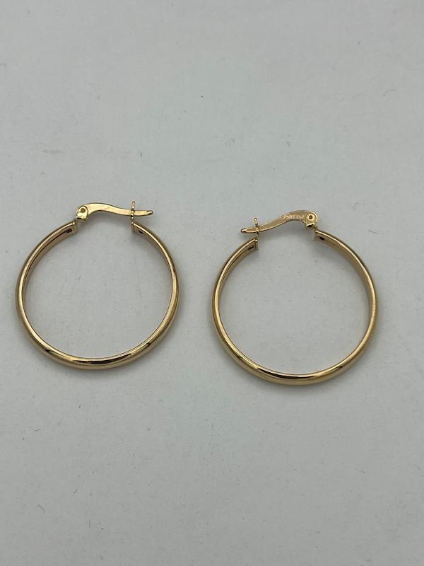 گوشواره زنانه طلا ۱۸ عیار گوشواره حلقه ای سیِلو گلد
