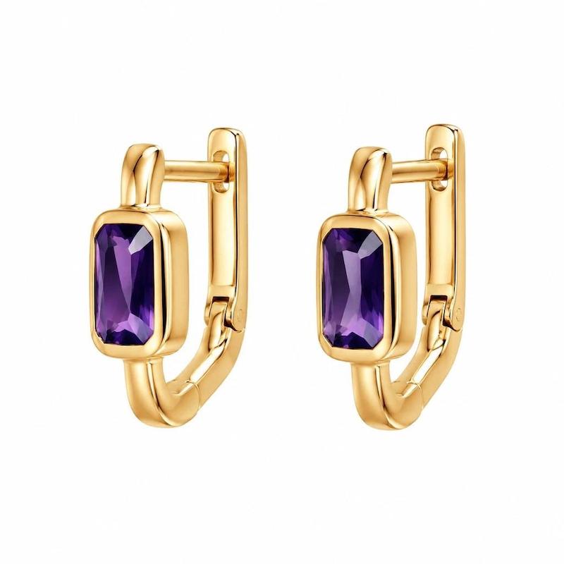 گوشواره زنانه طلا ۱۸ عیار گوشواره آمیتیس گالری رخساره