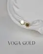 گوشواره زنانه طلا ۱۸ عیار میخی خورشید (پشت گوشواره پلاستیکی) VoGa GOLD