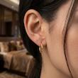 گوشواره زنانه طلا ۱۸ عیار گوشوار حلقه ای طلا E024 مونامو
