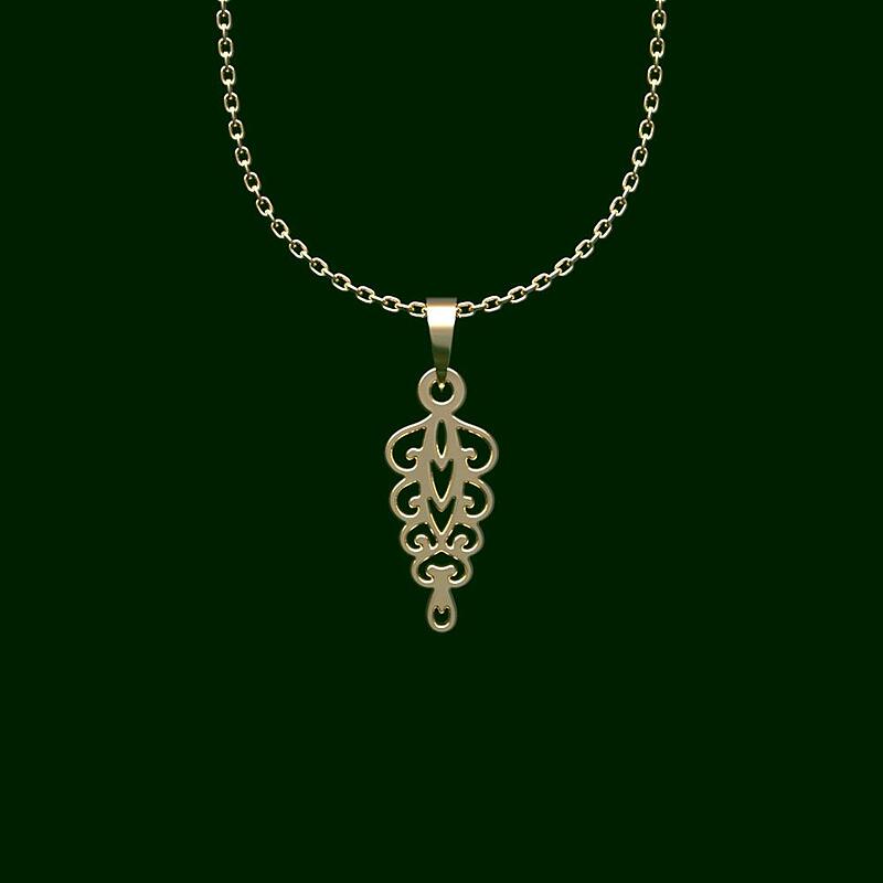گردنبند طلا اسلیمی 18 عیار  کد PP1220