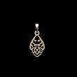پلاک طلا مدل هندسی کد PA10531