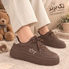 کتونی چرم شیک تدی خرگوشی زنانه دخترانه 1143