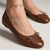 بابت کفش عروسکی چرم طبی راحتی زنانه 11220