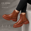 بوت چرم بغل کش ارزان زنانه 11320