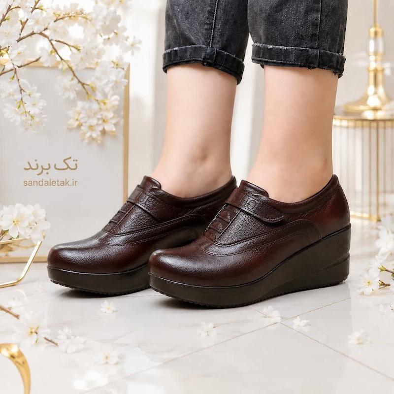کفش طبی اداری چرم زنانه 1183