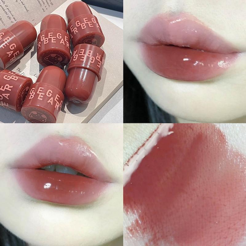 رژلب مایع خمیری Gege Bear مدل بلوطی | Gege Bear Liquid Lipstick – Acorn Style
