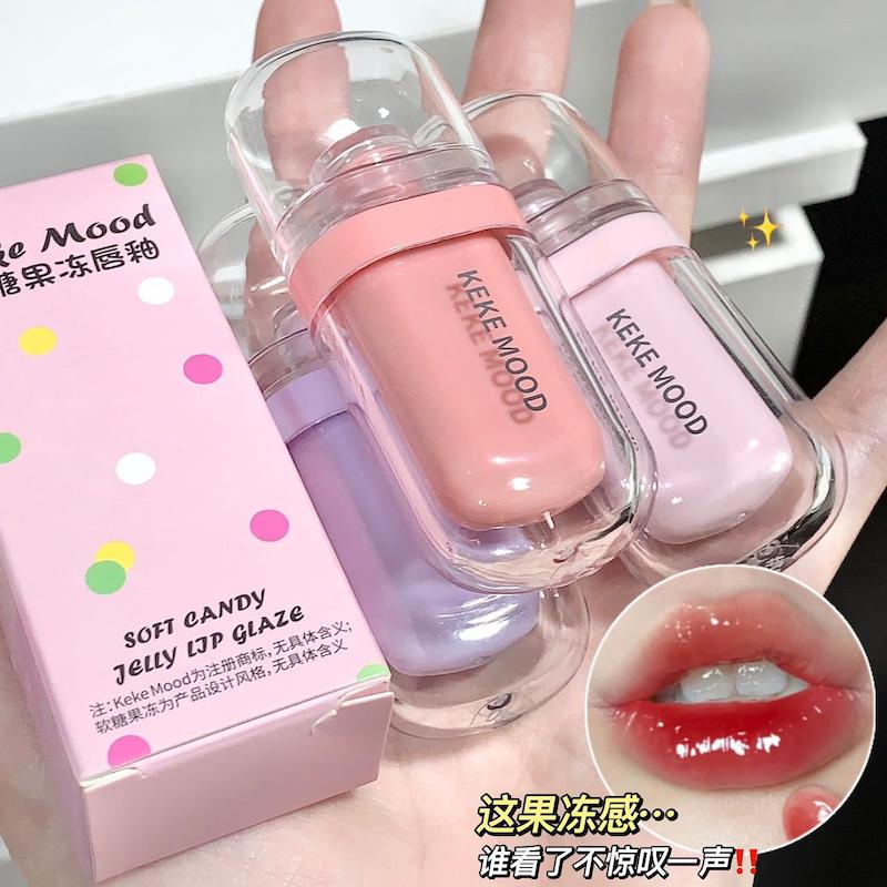 ژله براق لب نرم و آبدار KEKE MOOd - حالت دهنده و تازه کننده لب  