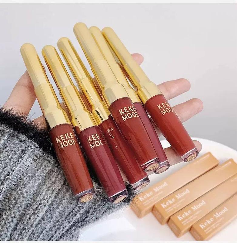 رژلب و خط لب دو سر KekeMood | ۶ سایه فصلی