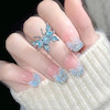 انگشتر پروانه ابی - سفارش مستقیم از چین 
