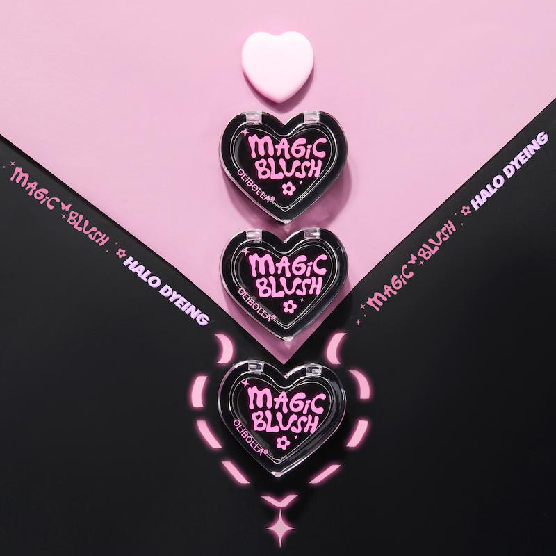 رژگونه جادویی Magic Blush – تغییر رنگ با دمای پوست برند OLIBOLLA 