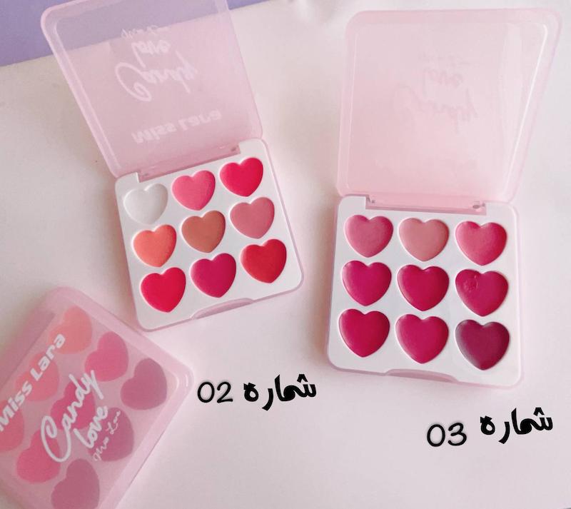 پالت رژ برند میس لارا 