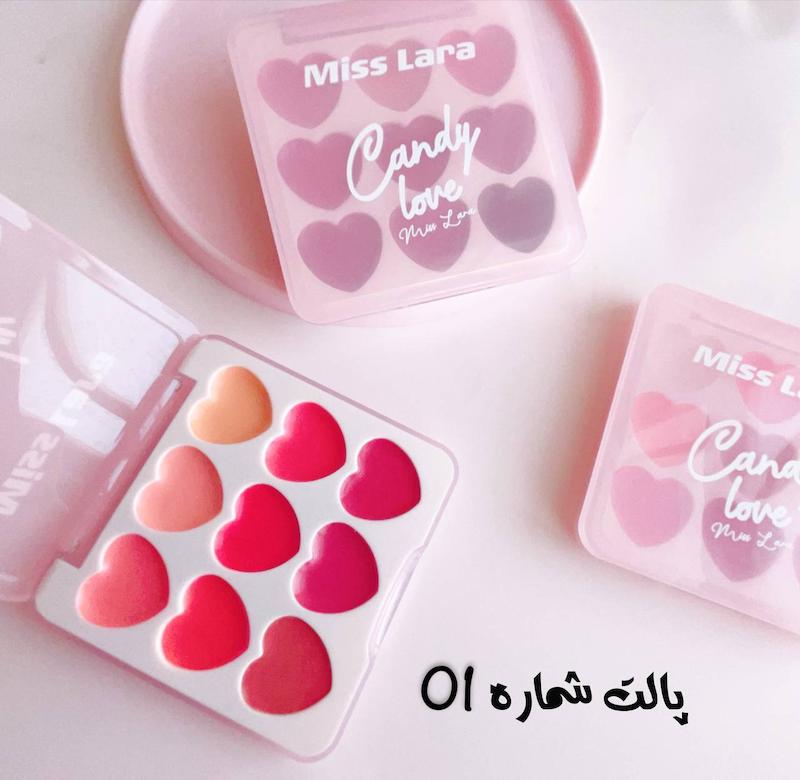 پالت رژ برند میس لارا 