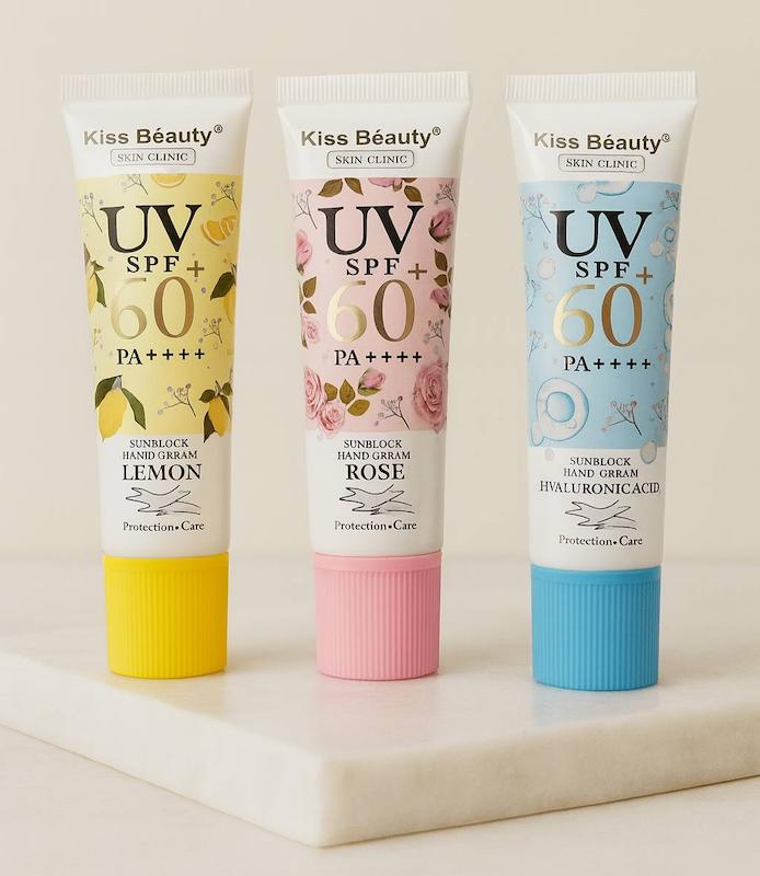 ضدافتاب مخصوص دست برند Kiss Beauty SPF 60