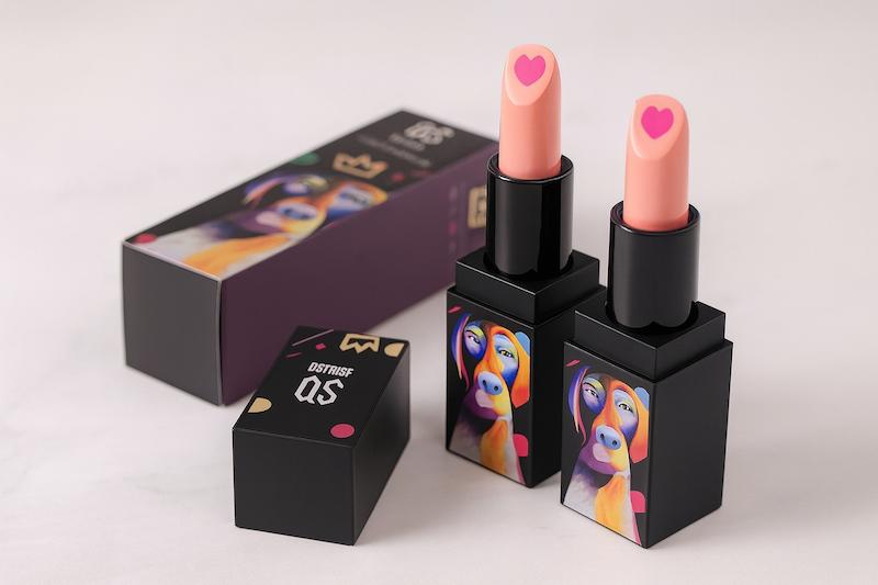 رژلب دو رنگ قلبی Qs