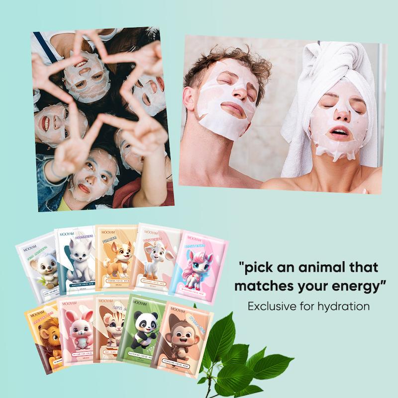 ماسک ورقه‌ای گیاهی طرح حیوانات برند MOOYAM 