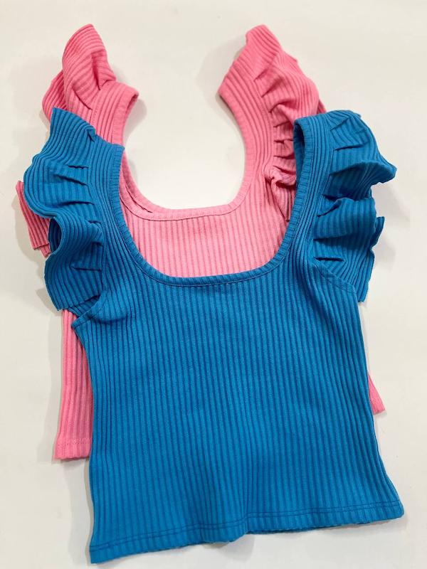 کراپ آستین پروانه ای