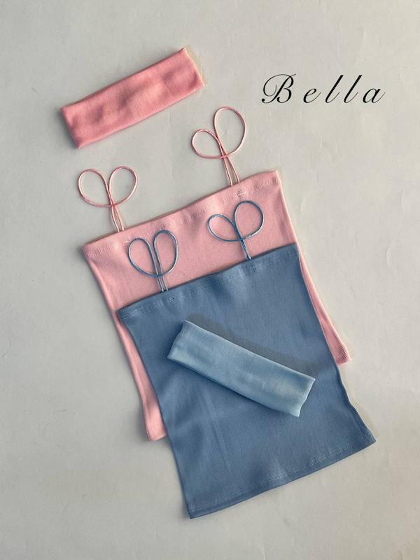 ست کراپ بند ماکارون و هدبند