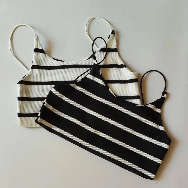 کراپ بند ماکارون راه راه