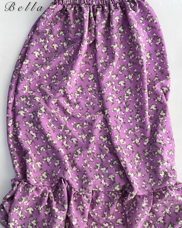 دامن تک چین پفکی بدون اسکارف