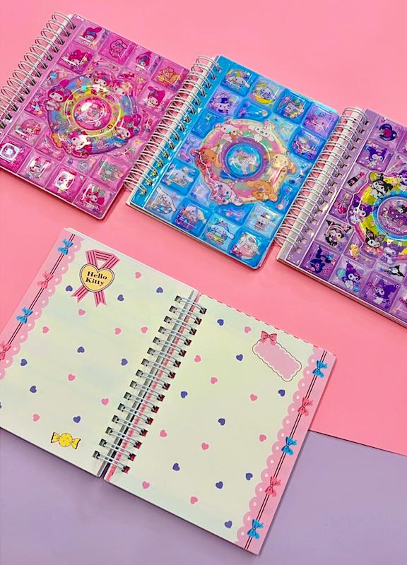 دفترچه استیکردار آکواریومی سانریو