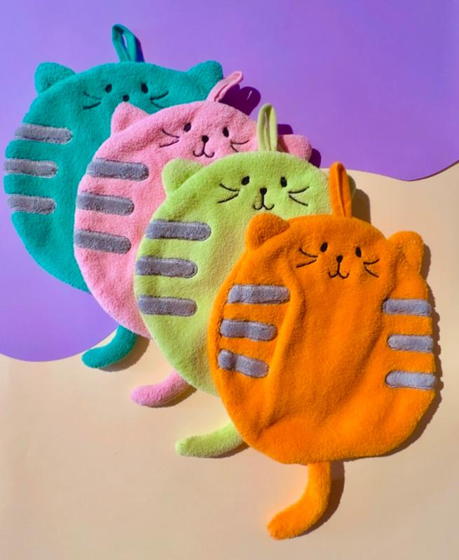 حوله دست و صورت طرح گربه کیوت🐱💕