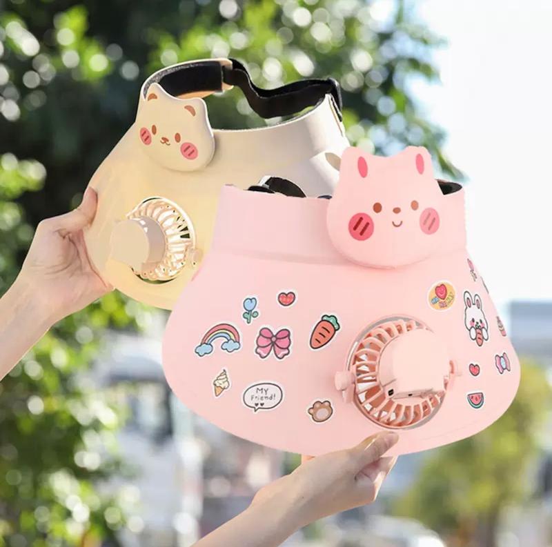 کلاه فن دار شارژی کیوت💕