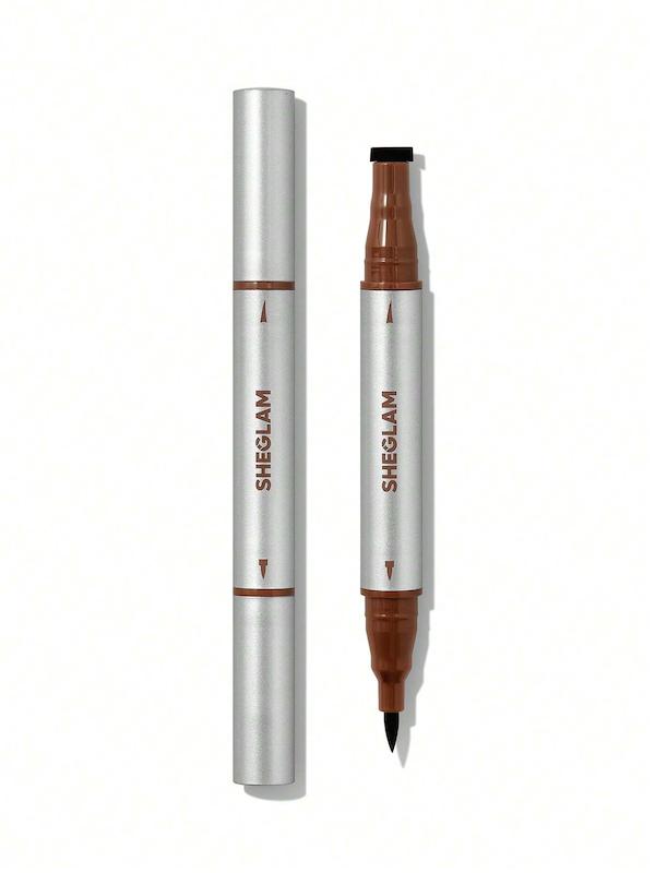 خط چشم قهوه ای ماژیکی استامپ دار (ضدآب) شیگلم Sheglam wing it waterproof liner duo