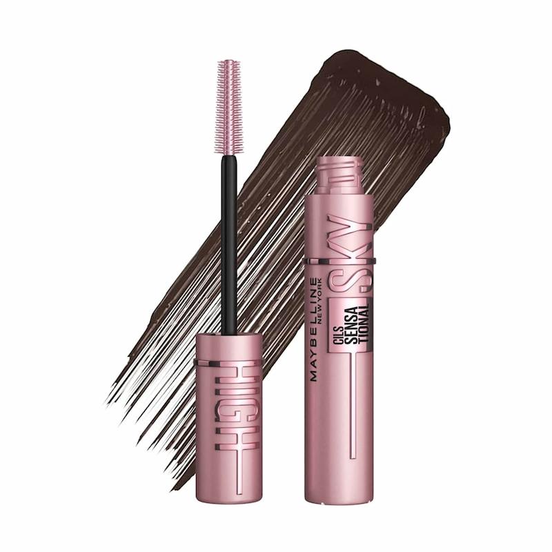 ریمل قهوه ای sky high میبلین رنگ Brown Natural 
