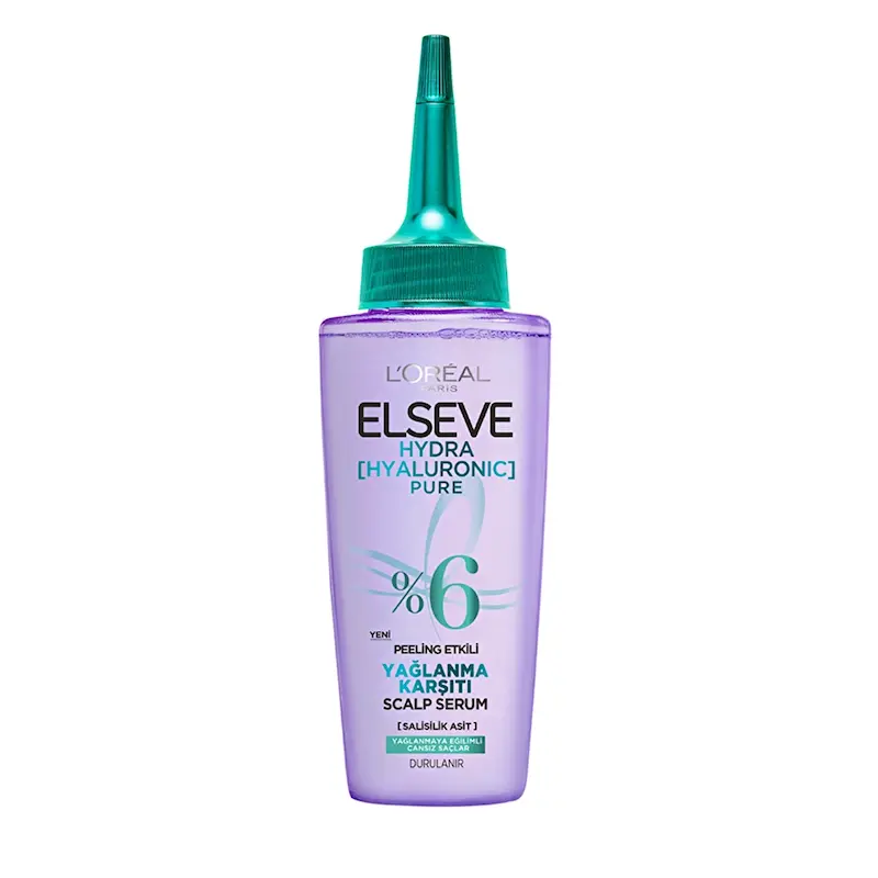 سرم اسکالپ لایه‌بردار و کنترل چربی کف سر لورال Hyaluron Pure 6%