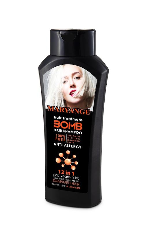 شامپو ماریانج بمب نارنجی مناسب موهای خشک و آسیب دیده 
