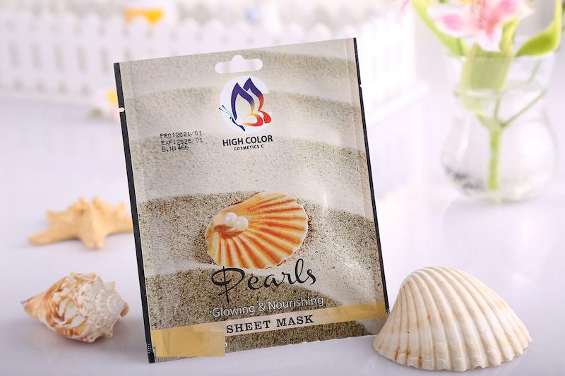 ماسک صورت ورقه ای مروارید های کالر