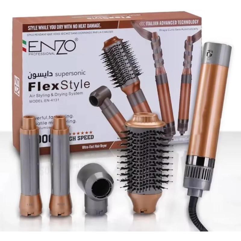 سشوار طرح دایسون چند کاره انزو مدل EN-4131 سری FlexStyle