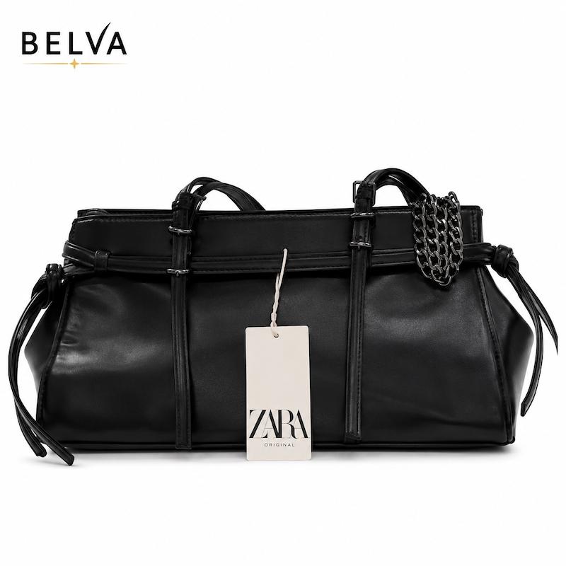 کیف زنانه زارا دوشی بند زنجیر دار zara